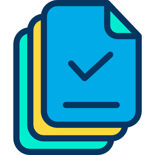 File files and folders tick records icon