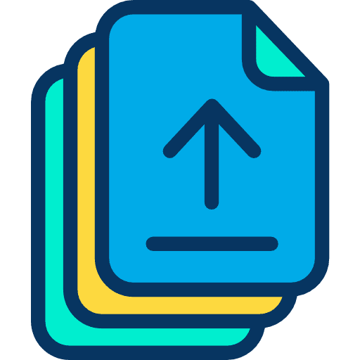File interface archive files and folders icon
