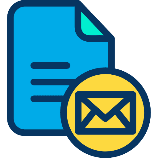 File mail notifications files and folders icon