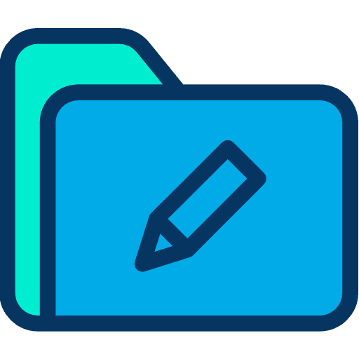 Folder edit data storage folder icon