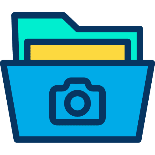 Folder file storage interface folder icon