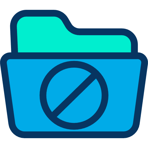 Folder files and folders data storage folder icon