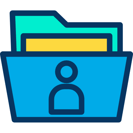 Folder office material interface data storage icon