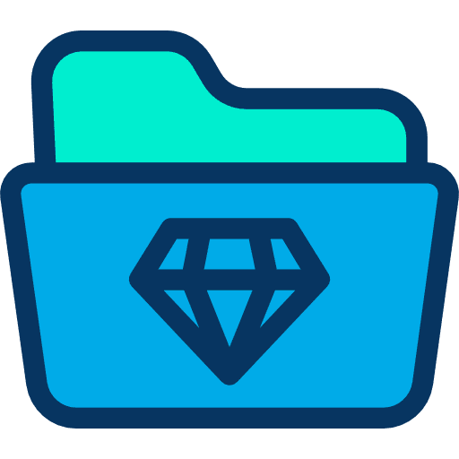 Folder storage file storage data storage icon