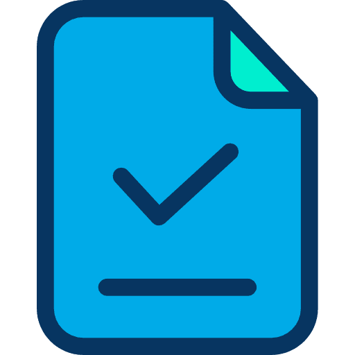 File interface tick files and folders icon