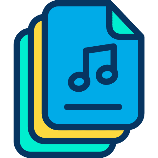 File documents basic app music icon
