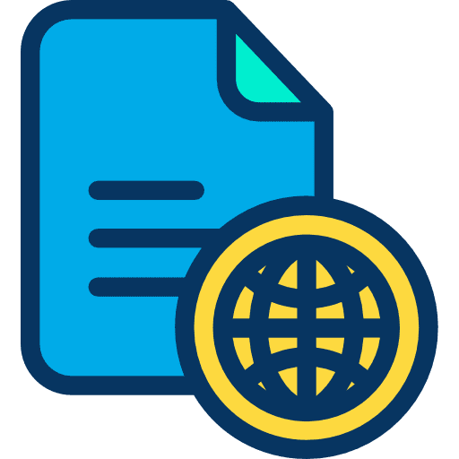 File earth globe publishing document icon