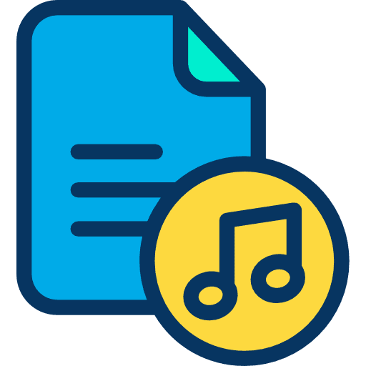 File files and folders files music icon