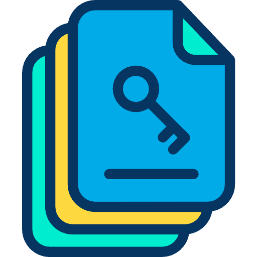 File key files and folders document icon