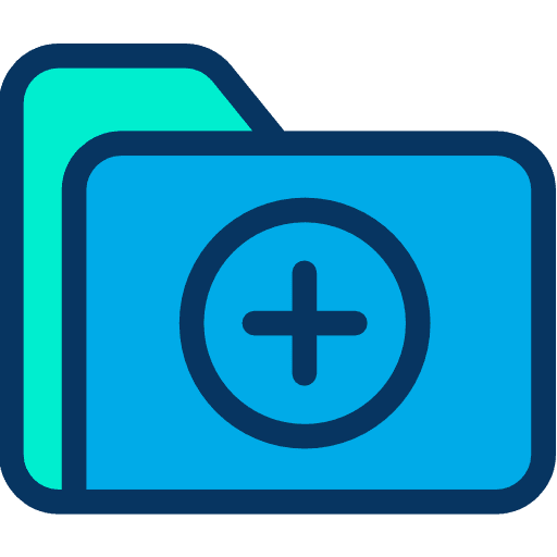 Folder data storage storage office material icon