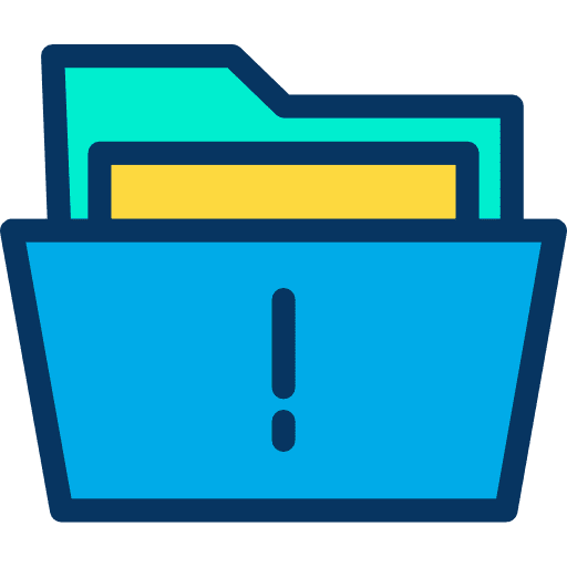 Folder folder warning interface icon