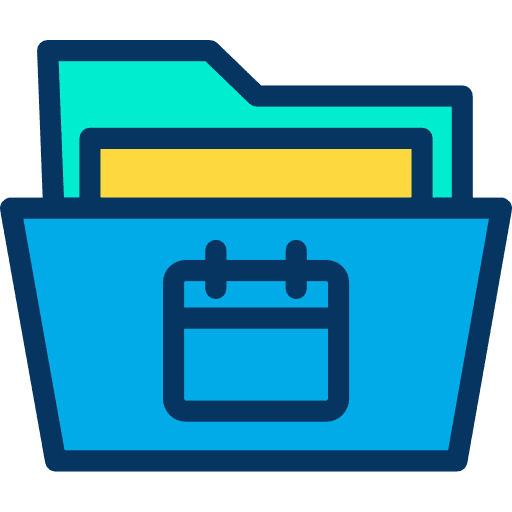 Folder file storage files and folders storage icon