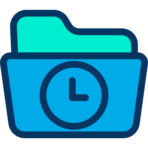 Folder files and folders data storage folder icon