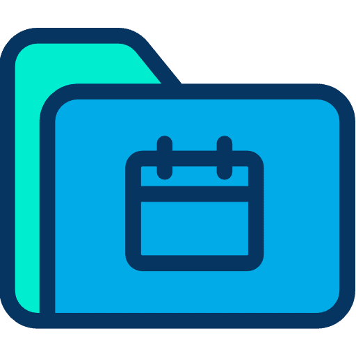 Folder interface office material file storage icon
