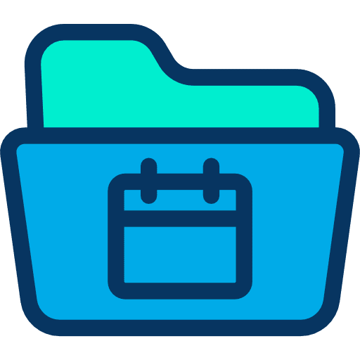 Folder office material data storage interface icon
