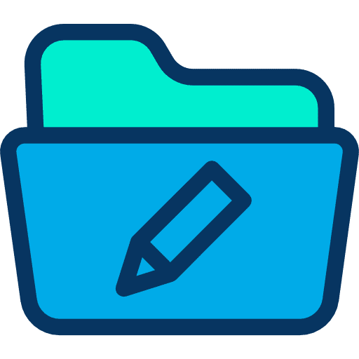 Folder data storage interface office material icon