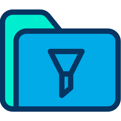 Folder data storage office material storage icon