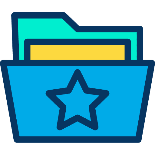 Folder file storage folder favorite icon