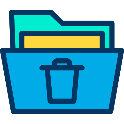Folder folder office material delete icon