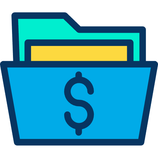 Folder storage data storage files and folders icon