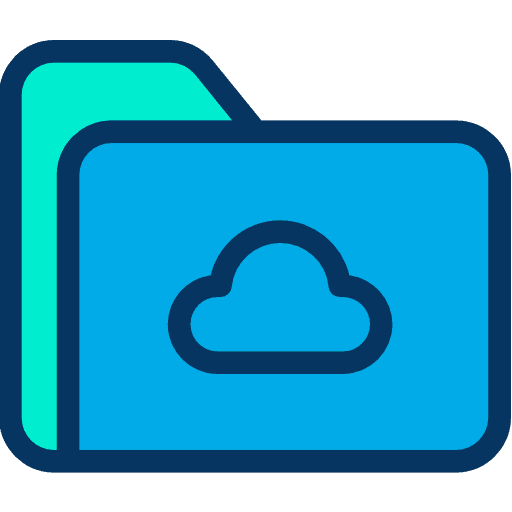 Folder storage file storage interface icon