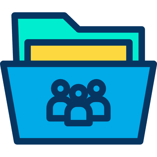 Folder file storage interface group icon