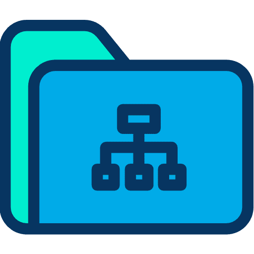 Folder file storage interface office material icon