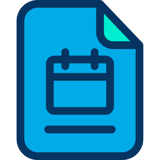 File calendar interface document icon
