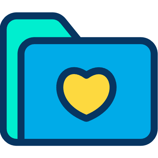 Folder like data storage files and folders icon