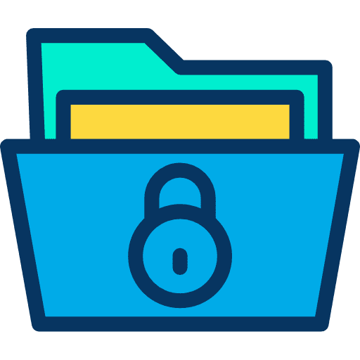 Folder office material files and folders storage icon
