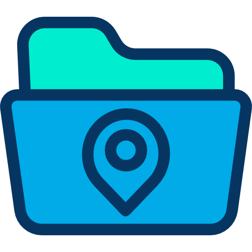 Folder storage file storage office material icon