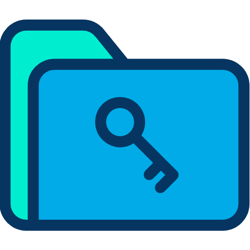 Folder storage interface office material icon