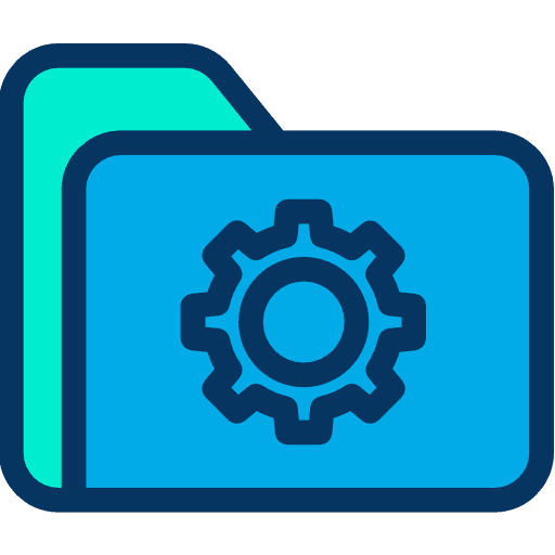 Folder data storage storage file storage icon