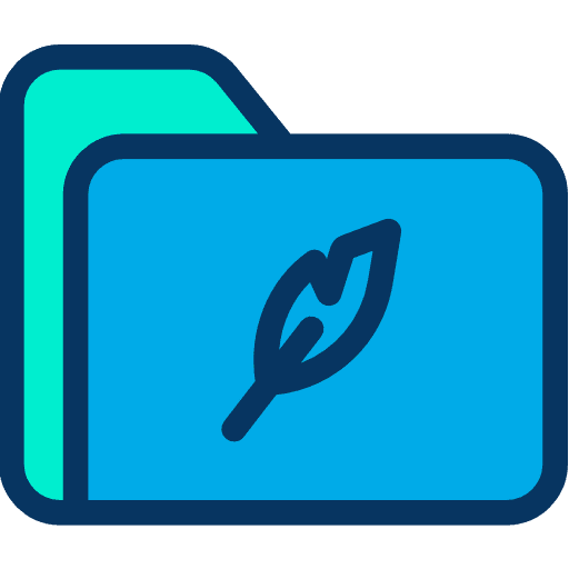 Folder files and folders quill file storage icon