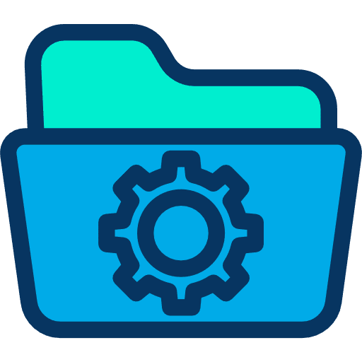 Folder folder settings files and folders icon