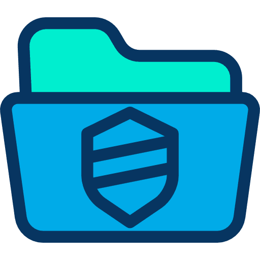 Folder folder storage shield icon