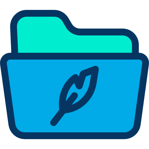 Folder interface folder quill icon