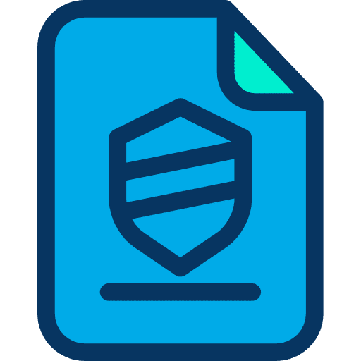 File archive shield file icon