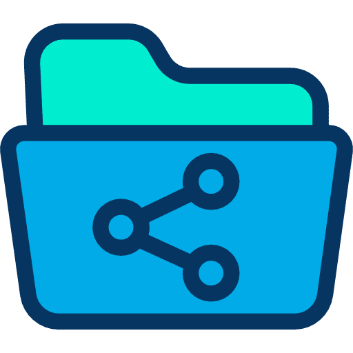 Folder file storage interface storage icon