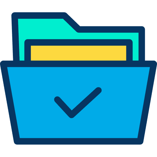 Folder interface file storage office material icon