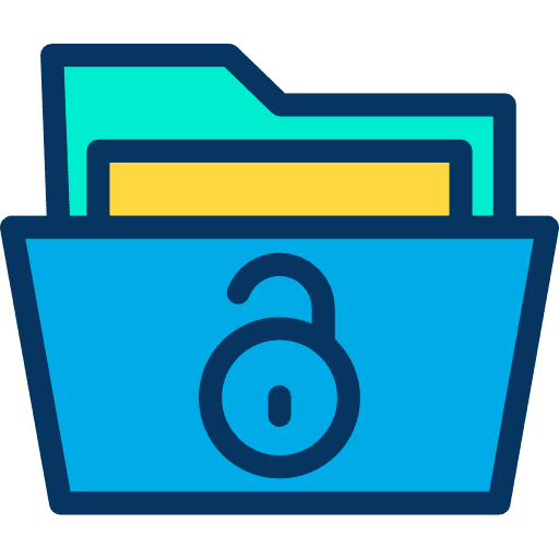 Folder interface files and folders office material icon