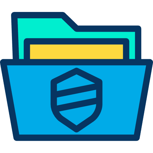 Folder interface office material storage icon