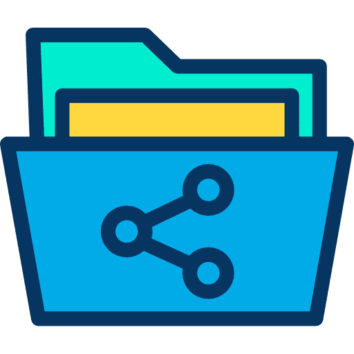 Folder office material file storage folder icon