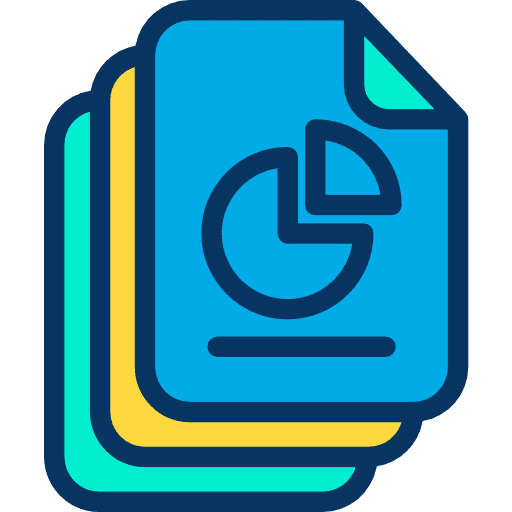 Analytics archive business and finance document icon