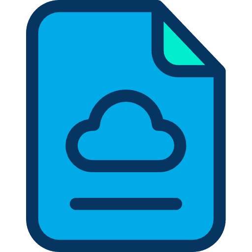 File file archive cloud computing icon