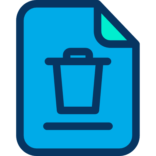 File file archive delete icon