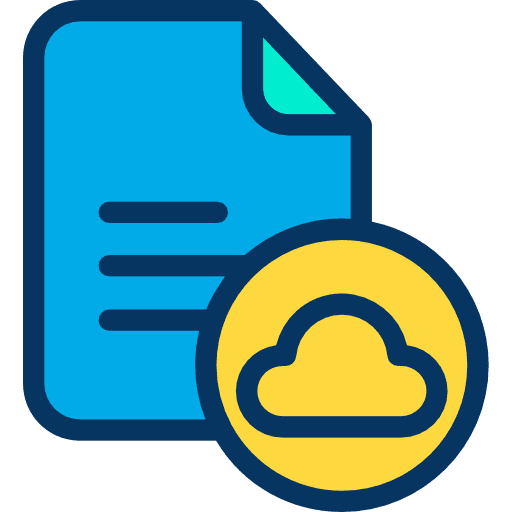 File files and folders interface cloud computing icon