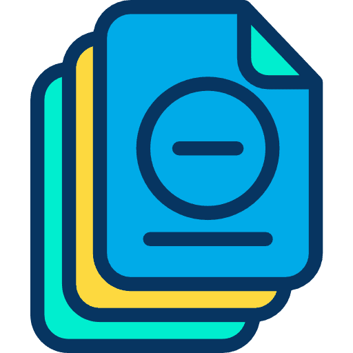 Remove file archive document icon