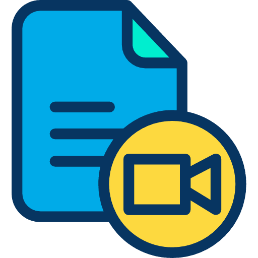Video file document archive file icon