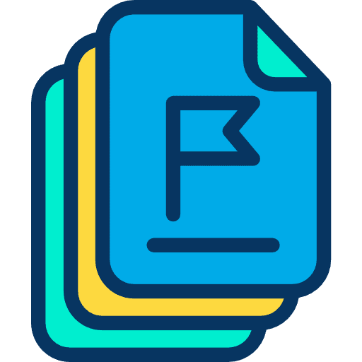 File flag document file icon